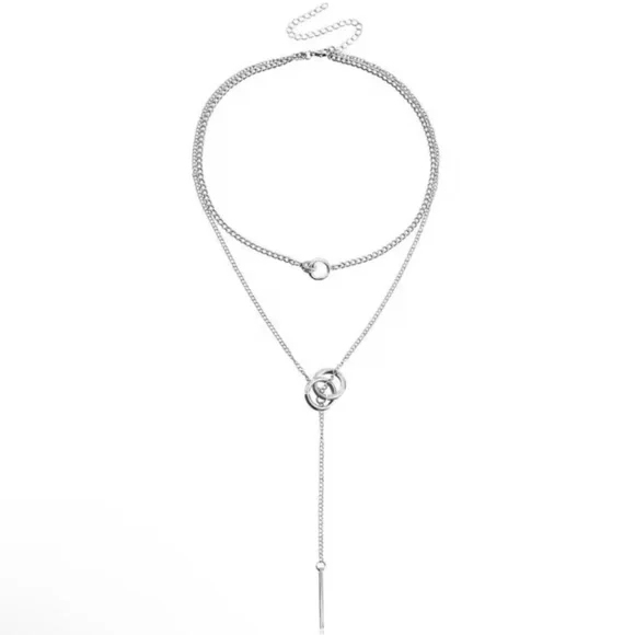 Vintage Layered Necklace Women's Bohemian Tassel Pendant Necklaces - Picture 6 of 6